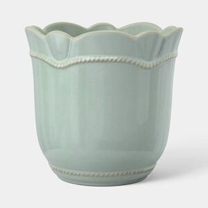 8" Ceramic Outdoor Planter Blue - Threshold Studio McGee, Target